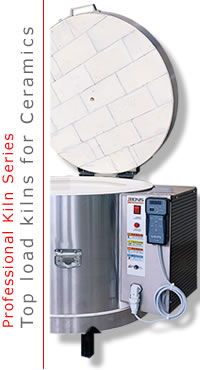 Top load kilns for ceramics